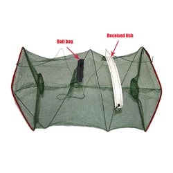 Trap Rectangular Crab Trap Crawfish Fishing Net Fishing Bait Trap Fishing Shrimp Net Trap Foldable Casting Net Fish Cage