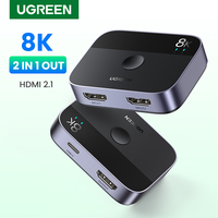 UGREEN 8K HDMI Splitter 4K 144Hz 2 In 1 Out for TV Xiaomi Xbox Series PS5 HDMI Cable Monitor Projector HDMI 2.1 Switch Switcher