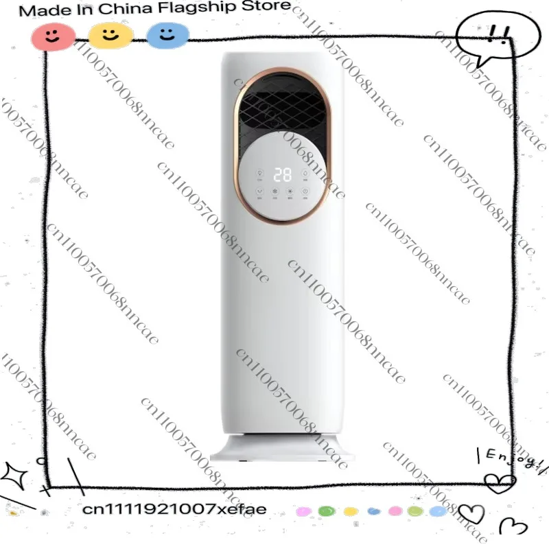 【Popular】5A Heating And Cooling Air Conditioning Fan Water Cooling Fan Intelligent Remote Control Wide-angle Shake Head Air Supp