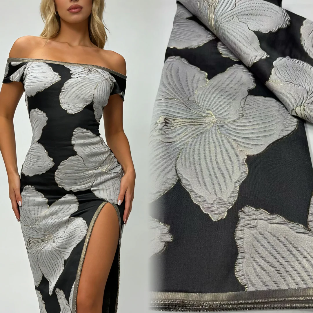 

Кружевная ткань африканского брокада, французское кружево дамаск, 5 ярдов, новинка 2026 года, нигерийский жаккард для пошива женских праздничных платьев