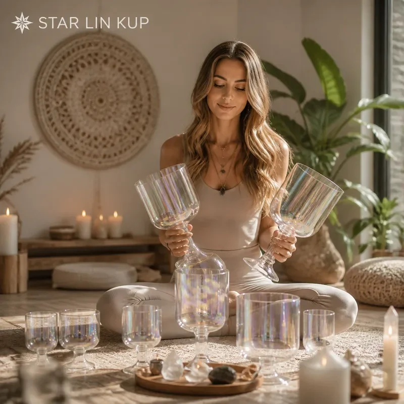 STAR LIN KUP Dual Headed Crystal Wand for Energy Healing Chakra Balancing Reiki Meditation Natural Quartz Stone Tool