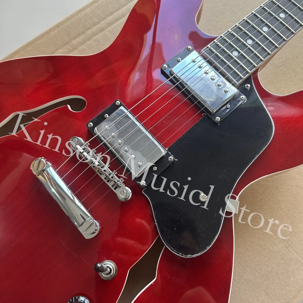 Jazz Style Semi-Hollow Body F- hole Electric Guitar