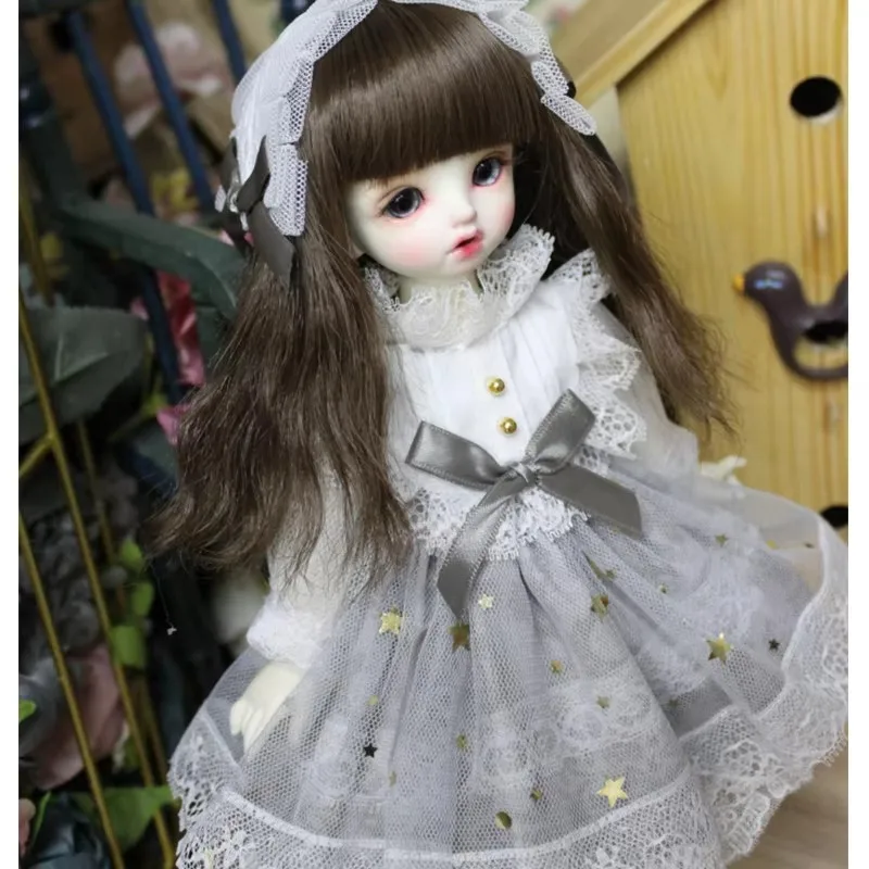 

Серое платье куклы BJD со звездами 1/3 1/4 1/6, размер SD Blyth, костюм для куклы, аксессуары для салона для кукол BJD SD