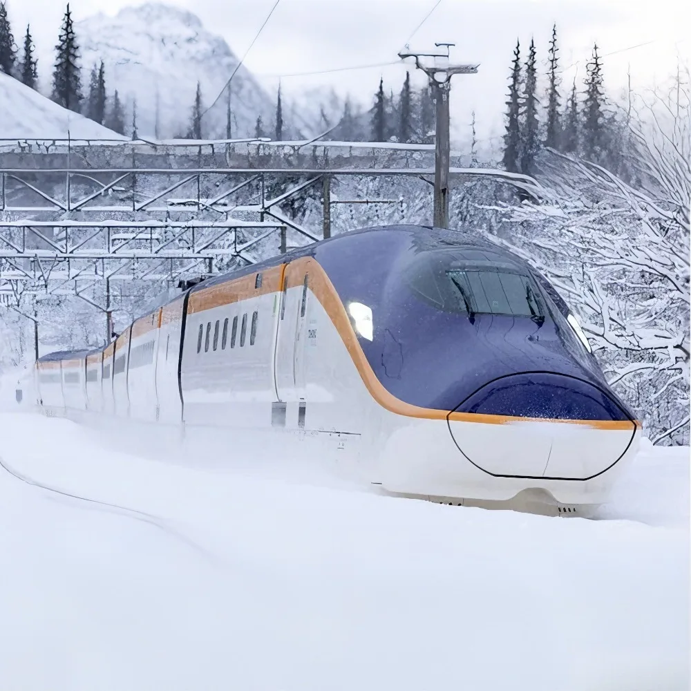TOMIX N Type 1/160 Scale E8 Series Yamagata Shinkansen Tsubasa 97965 Powered Unlit 7 Car Train Set for Boys As A Toy Gift