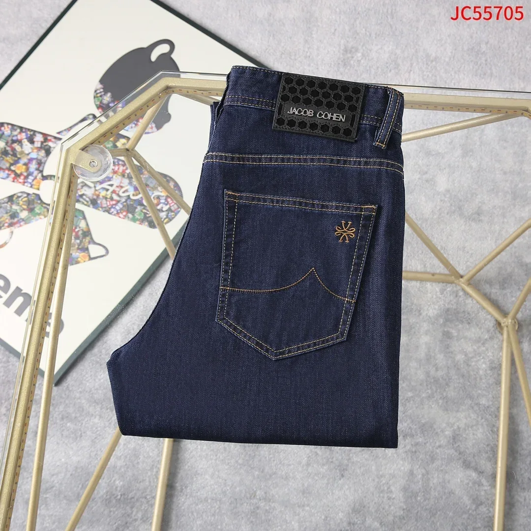 

BILLIONAIRE BLSK CPRT Jeans Thin Cotton Men 2025 Spring Summer new business button breathable high quality Big size 30-40 Pants
