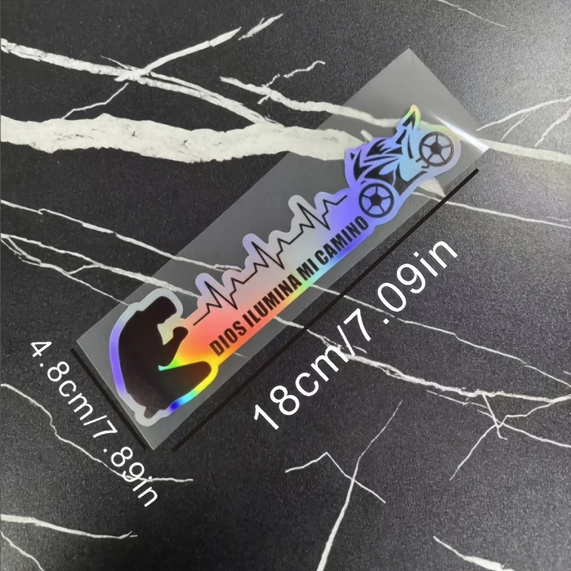 Наклейка God Illuminate My Road для кузова мотоцикла и автомобиля, чехол для компьютера, устойчивый к царапинам, уличная нашивка для украшения креста «сделай сам»