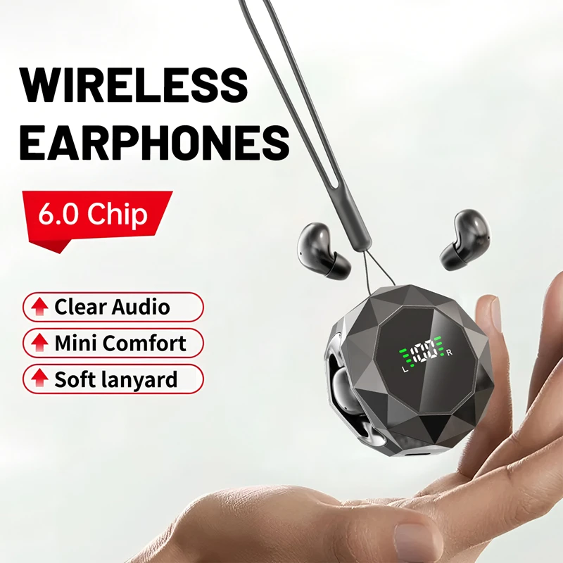 MINI Headphones Wireless Bluetooth Earphones 6.0Chip In Ear 