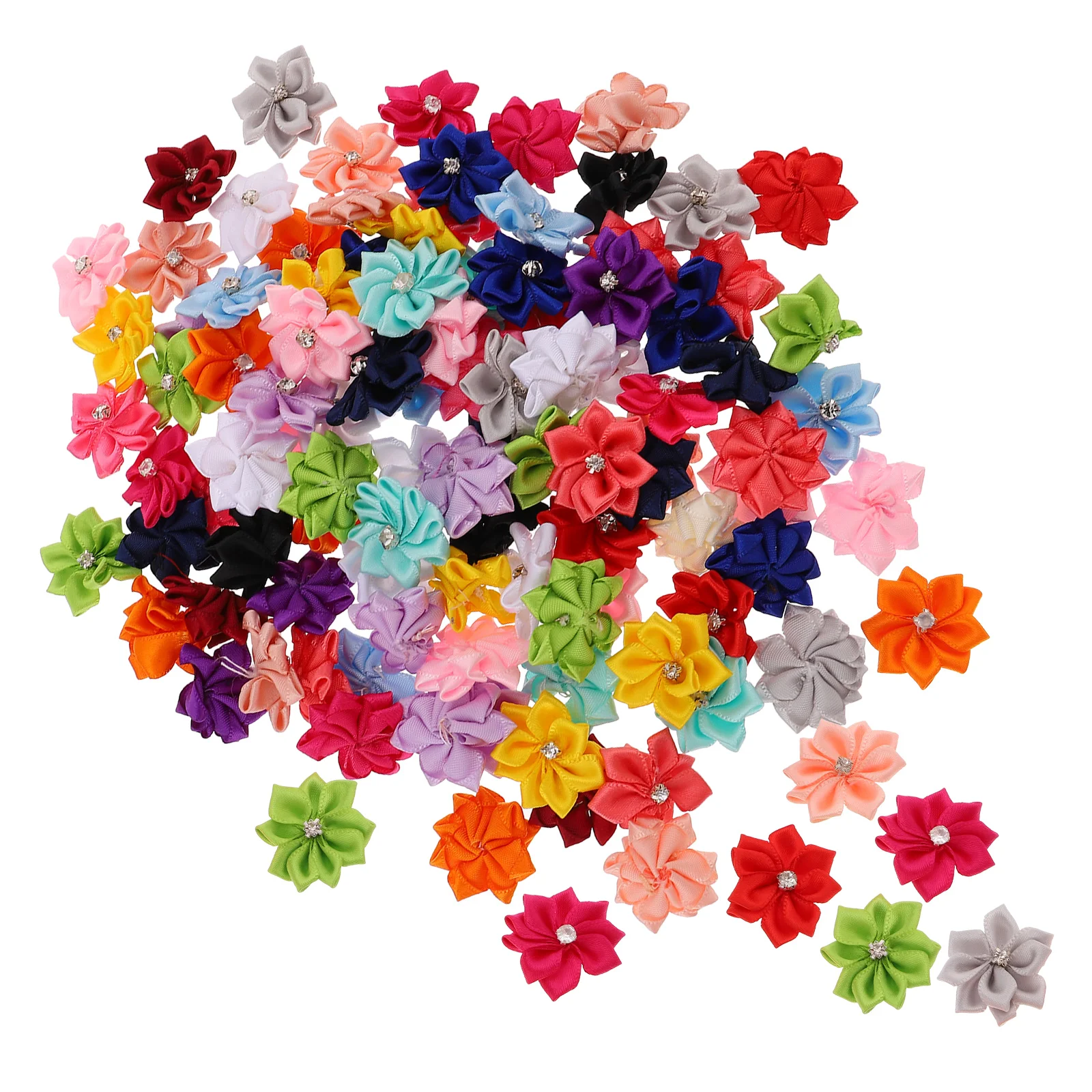 

100Pcs Vintage Flower Decoration Headdress Flowers Exquisite Craft Clothing Ornaments Décor Accessories
