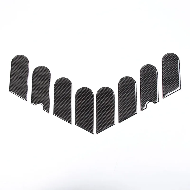 Zinky Car Interior Door Panel Decorative Stickers for Land Rover Discovery 2 LR2 1998-2003 Soft Carbon Fiber Accessories 2 Pcs