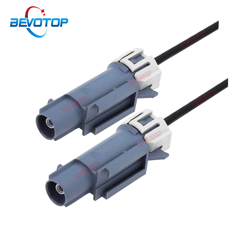 1PCS Waterproof Fakra Grey Code G Male to Male Plug WP Fakra RG174 RF Coaxial Pigtail Car Camera Video Line BEVOTOP Auto Cable