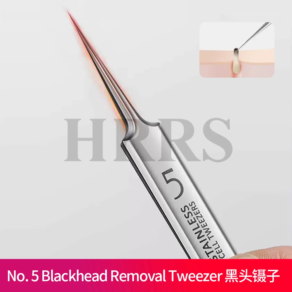 1Pc Extra Fijn Nr. 5-celulaire acne-mee-eterpincet - gezichtsschoonheid Verwijder acne-naaldgereedschap voor huidverzorging