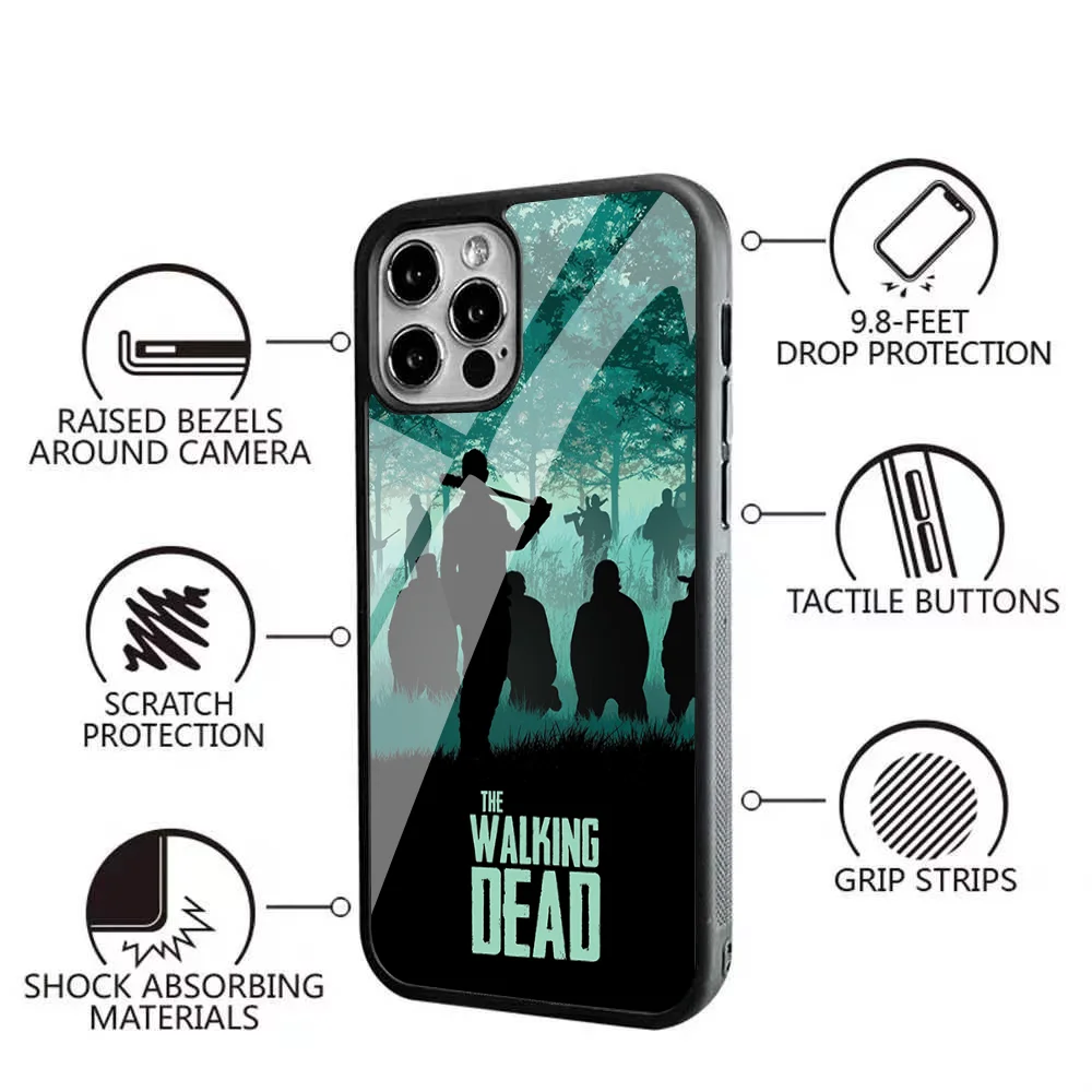 The Walking Dead Phone Case Strong Magnetic per IPhone 15 14 13 Pro Max 11 12 specchio Alex per Cover di ricarica Wireless Magsafe