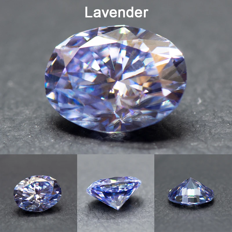 Moissanit-Losesteine VVS1 Ovaler Schliff in Verschiedenen Farben, Bestehen Diamanttester, Edelstein für DIY-Schmuckherstellung mit Zertifikat – Detail 15