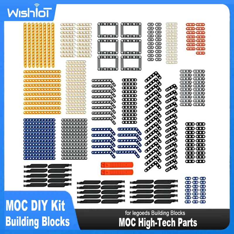 280PCS High-Tech Building Blocks Bricks Toys Technical Parts Pin Beam Liftarm Axle Connector Panel Car Motorcycle Technology Set