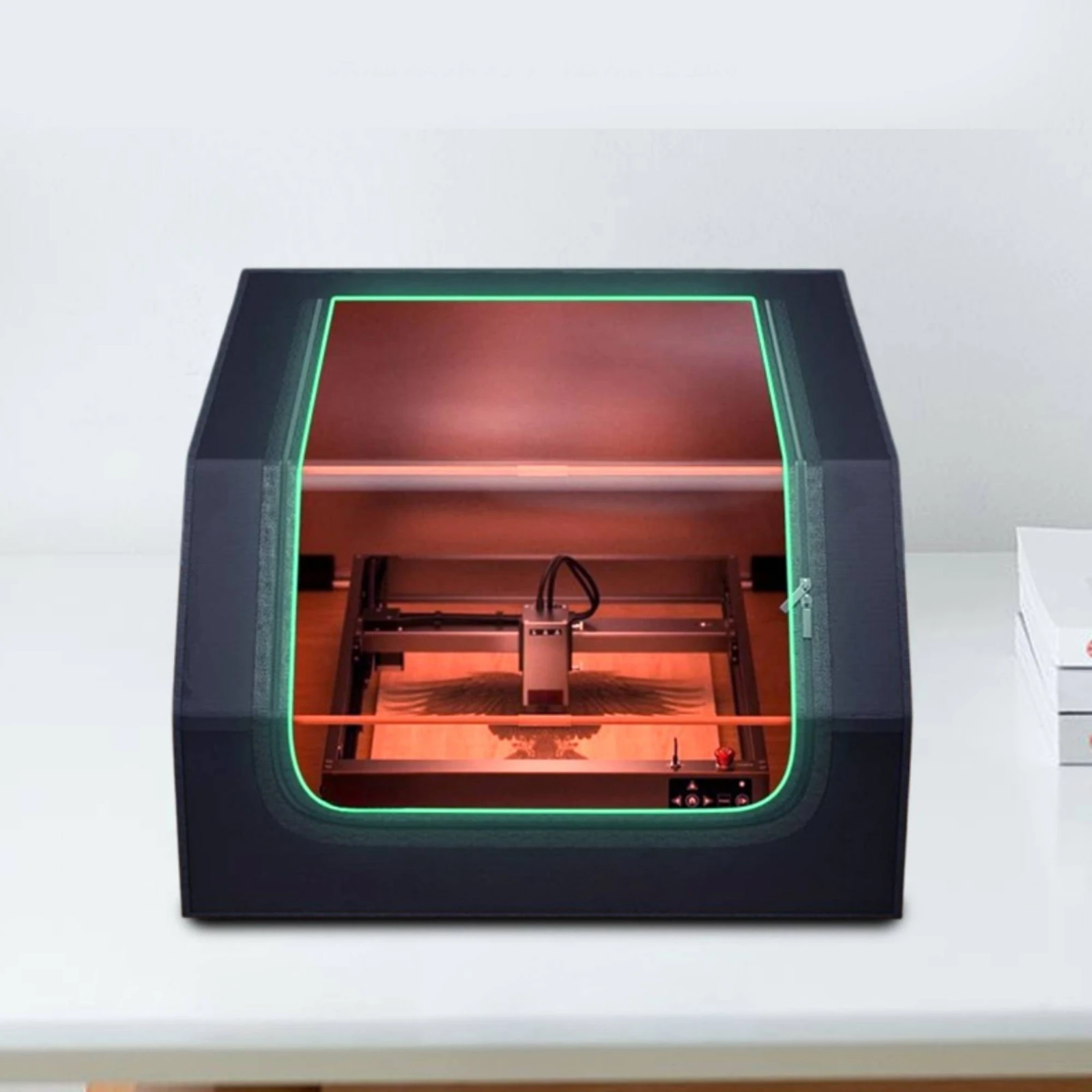 Enclosure with Exhaust Fan Easy to Install Laser Engraver Enclosure Protective Cover Transparent Tent Portable for Makers view 6
