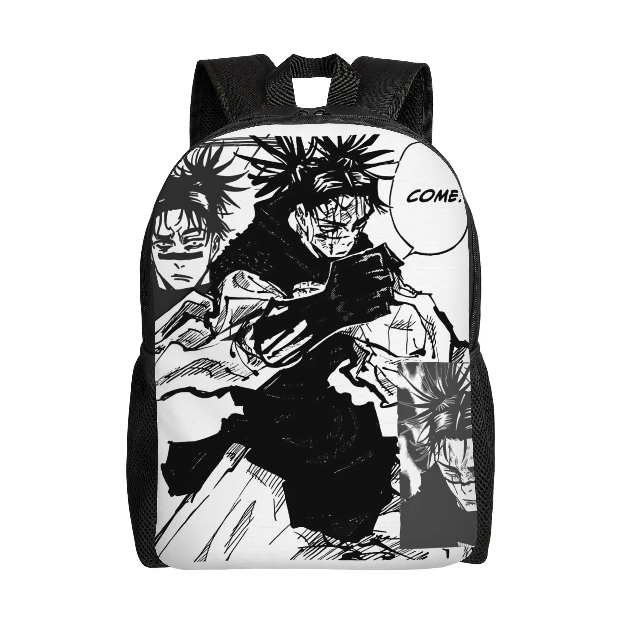 

Choso Manga Casual Backpack with Pocket High School Business Kaisens Anime Daypack for Men Women Laptop Canvas Bags