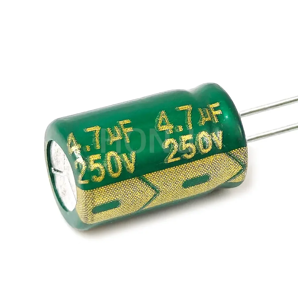 

10PCS 250V4.7uf 8x12mm Aluminum Electrolytic Capacitor 4.7uf250v 250v 4.7uf 250V 4.7mf 250vdc 4.7MFD 250v4.7mf 4.7mf250v ±20%