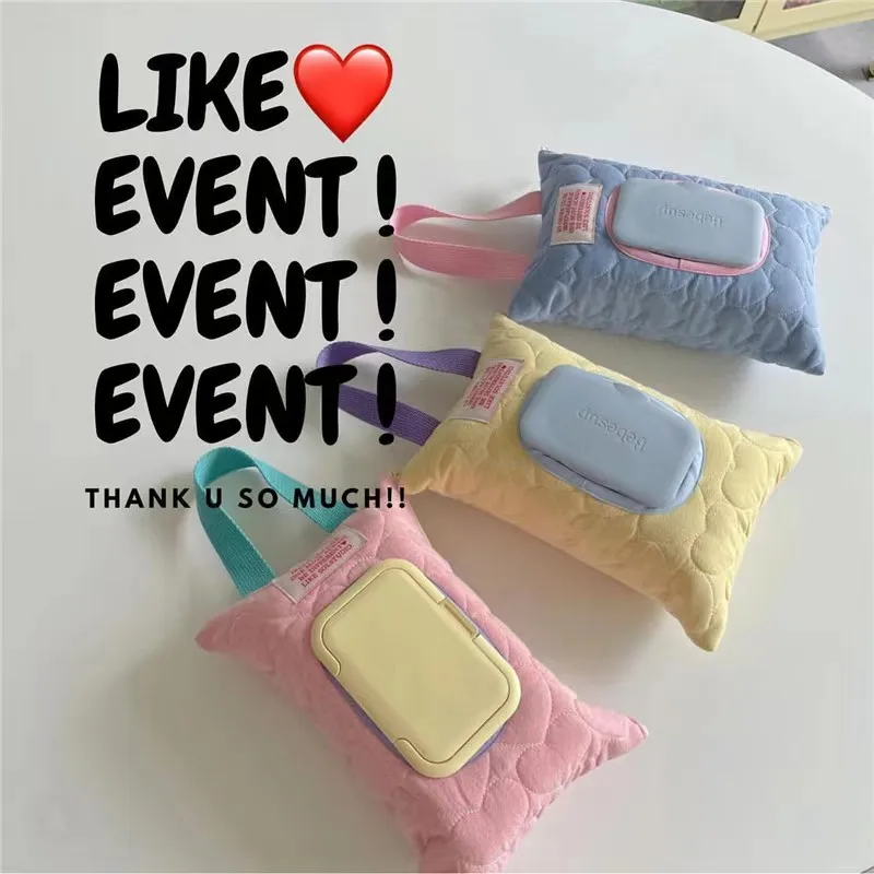 Portable Wet Wipes Case Pram Bag Extraction Flip Tissue Boxes Baby Stroller Accessories Towel Cover Newborn Hanging Bag for Cart