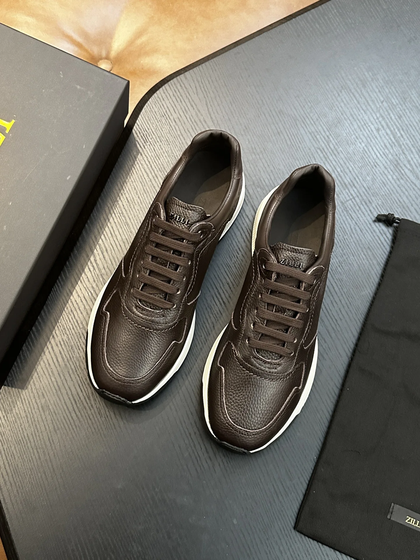 Image of OECHSLI Schuhe, Rindsleder-Turnschuhe, 2026, neu, weich, bequem, lässig, echtes Leder, Business-Qualität, für Herren, europäisch, große Größe 38–46
