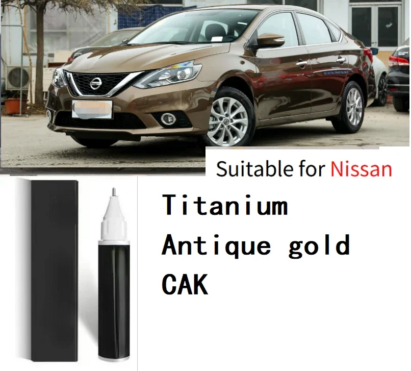 Scratch repair paint pen Suitable for Nissan Titanium  gold CAK gold KAC  Amber Gold CAM scrach remover Platinum Brown CAN