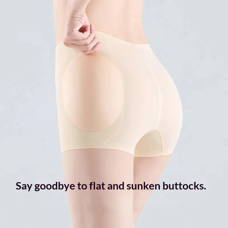 Gepolsterte High-Waist-Shorts, Po-Former, Po-Lifting-Höschen, Bauchkontrolle, Body Shaper mit Po-Pads, Shapewear – Detail 13