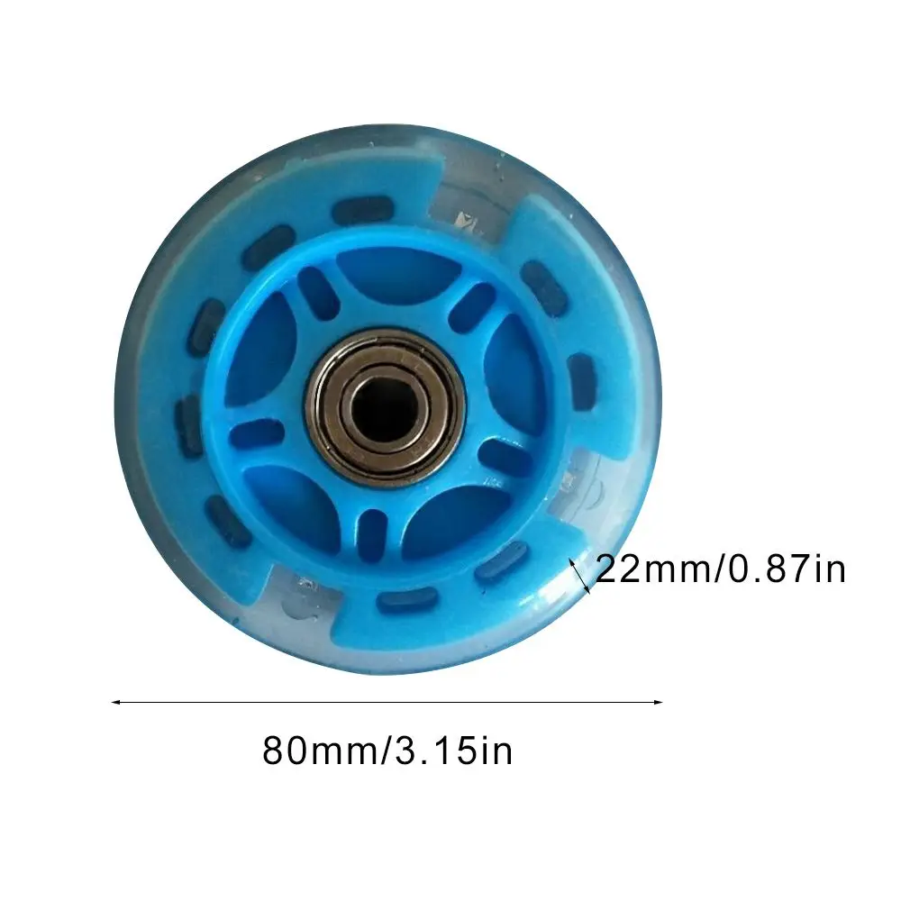 LED Scooter Wheel com rolamentos, rodas Skate, 4 cores, alta qualidade Light presentes