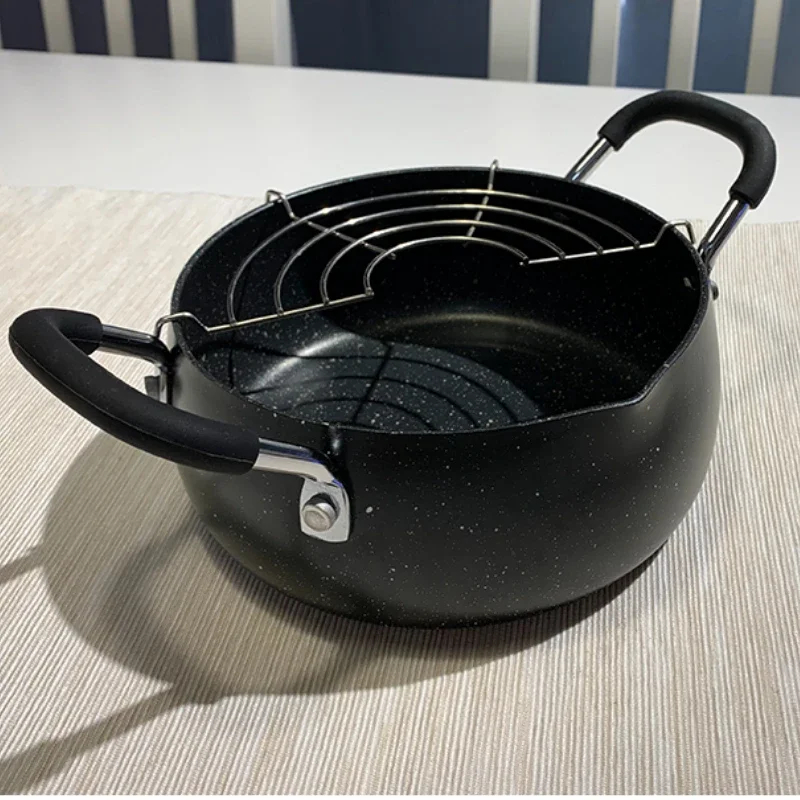 Tempura Deep Household Small Fryer Japanese Style Induction Cooker Universal Gas Universal Boss's Wife Keeps The Money Beaut view 6