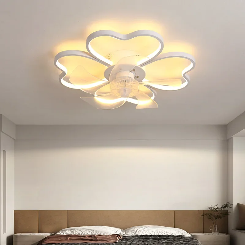 

Nordic Ceiling Fan Lamp Home Bedroom Modern Living Room Fan Chandelier Remote Control Ceiling Fan Lamp Restaurant Lamp