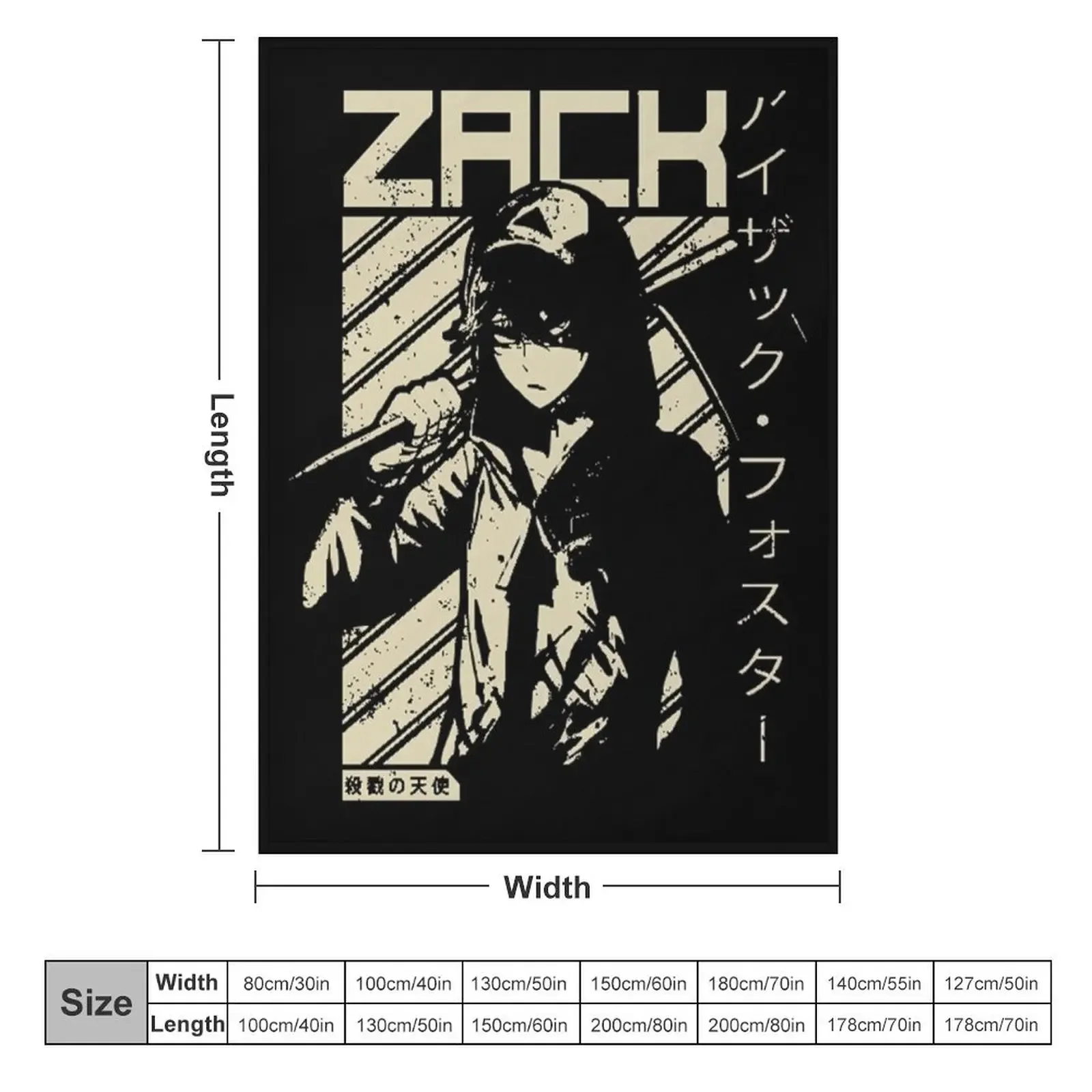 Isaac Zack Foster - Angels of Death Anime Throw Blanket for babies for winter Custom Blankets