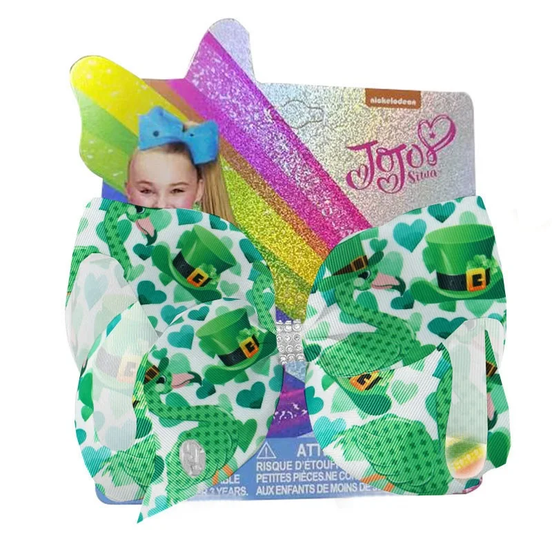 

Детские банты для волос Lucky Day, праздничные зажимы для волос 8 дюймов с бантом, аксессуары для волос для девочек и подростков