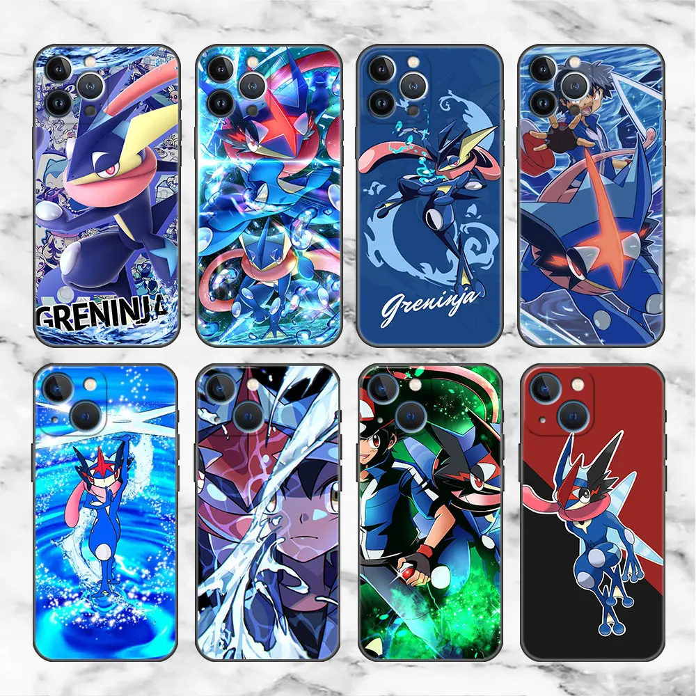 ShockProof Phone Case For Apple iPhone 14 11 13 12 Pro Max 7 8 6 6S 14 Plus XR X XS max SE Soft Funda Pokemon Ninja Greninja