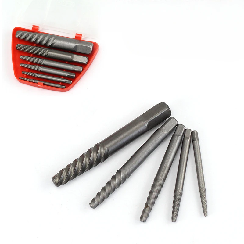 BIESUO เครื่องมือ Broken Screw Extractor ฟันหยาบ Backwire ชุดประแจความแข็งสูง Screw Extractor ลวดเลื่อน