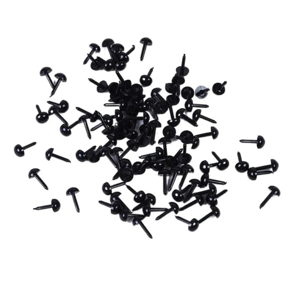 200 peças novos 200 peças olhos de plástico 3/4/5/6 mm mini olhos de segurança acessórios para bonecas faça você mesmo