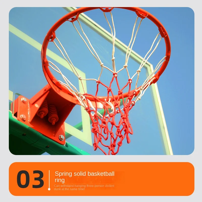 ขายส่งโครงบาสเก็ตบอลแบบตั้งพื้นสำหรับผู้ใหญ่ ขนาด 150 ตารางมิลลิเมตร อุปกรณ์สนามบาสเก็ตบอลแบบฝังดิน