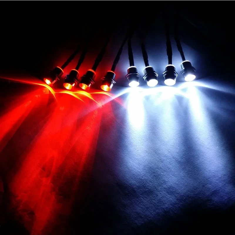 

4 LED / 6 LED / 8 LED Light Kit 5mm White Red Blue Headlight for 1/8 1/10 Axial SCX10 Traxxas TRX4 D90 HSP HPI RC Car