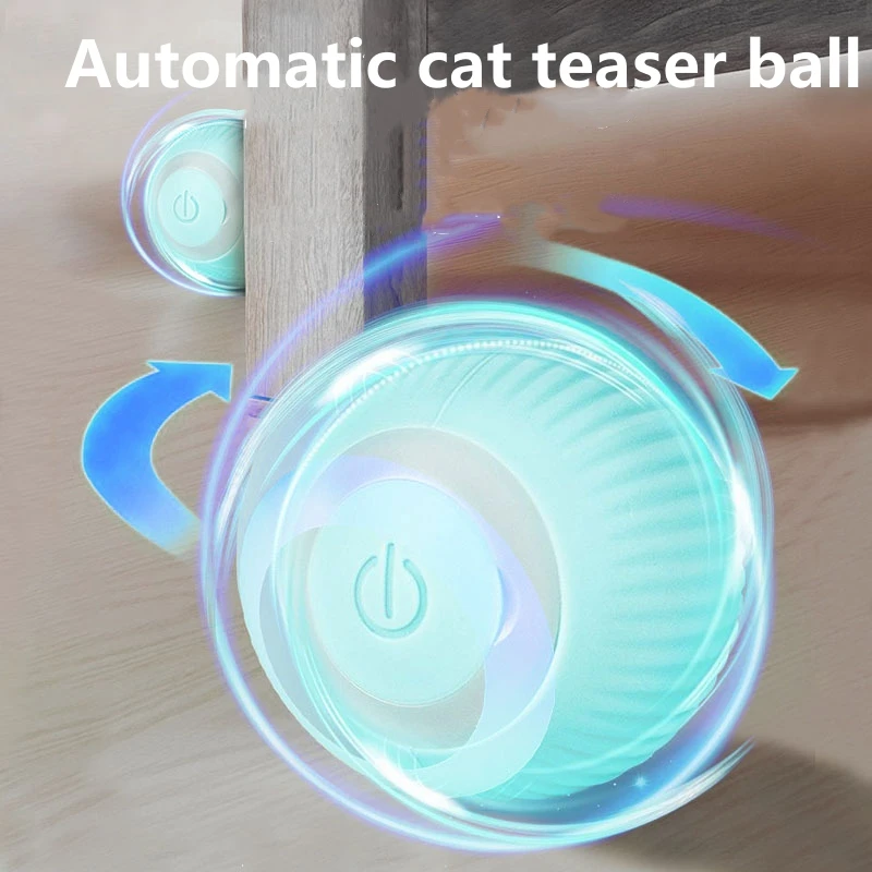 

Smart Cat Toys Self-Rolling Ball Rechargeable Electic Interactive Toys for Cats Training Self-moving Funny Cat Toys Interactive