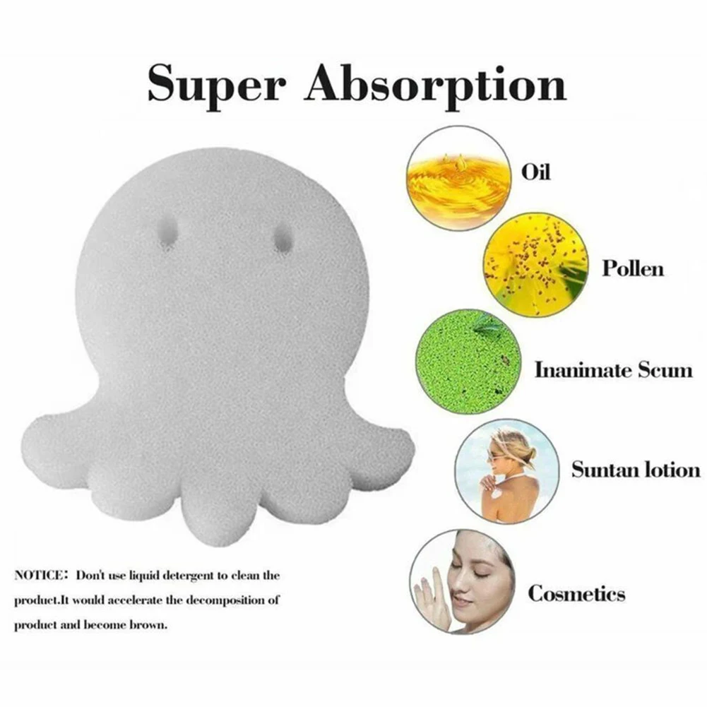 6pcs Swimming Pool Octopus Oil Absorbing Filter Sponge SPA Hot Tub Cleaning Tool