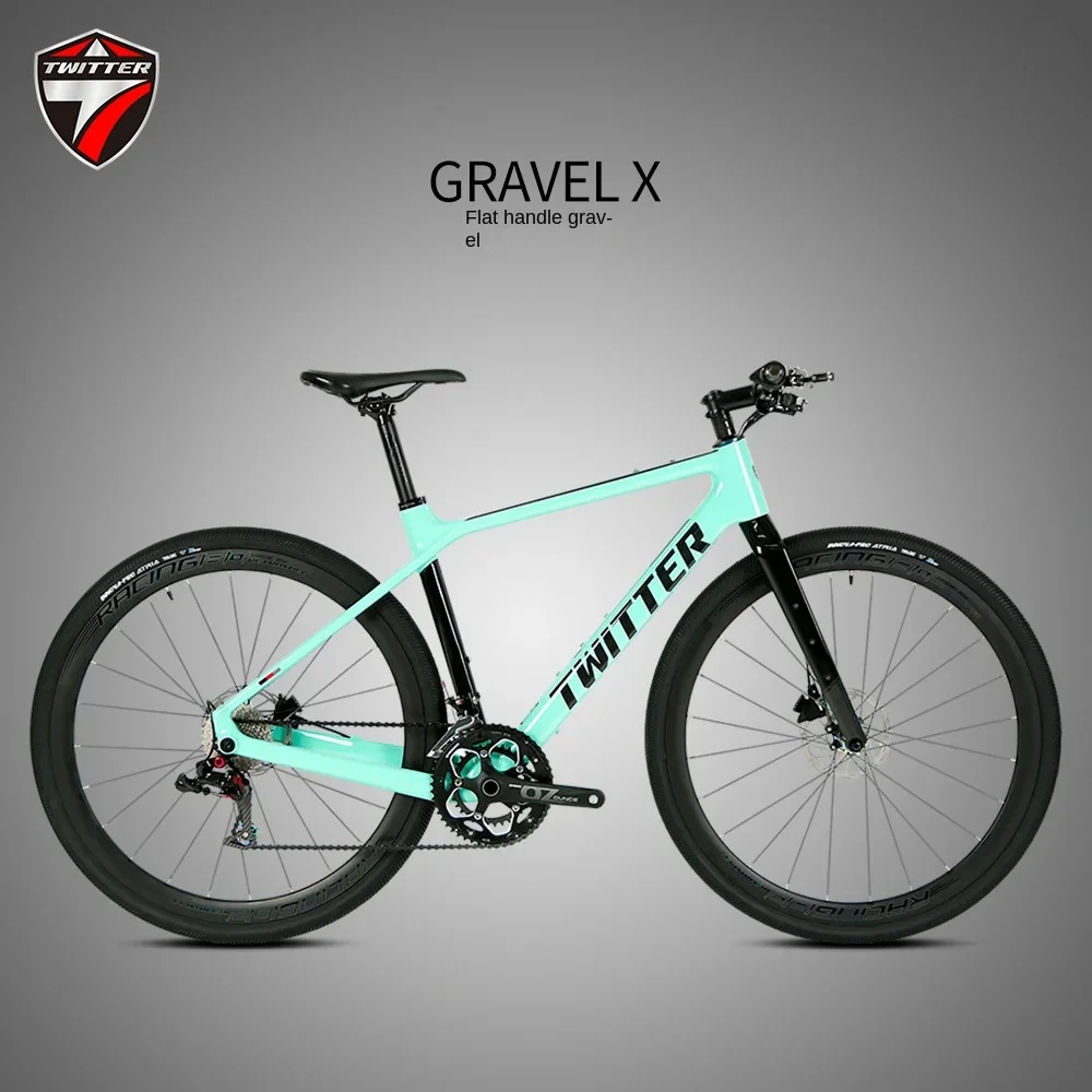 

Flat handle road bike GRAVEL-X gravel road bike 24 variable speed oil disc brake carbon fiber off-road bike