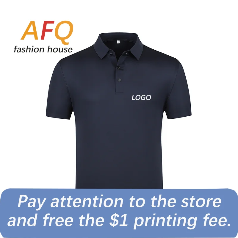 

Polo shirt custom work clothes T-shirt custom embroidered logo lapel short sleeve T-shirt