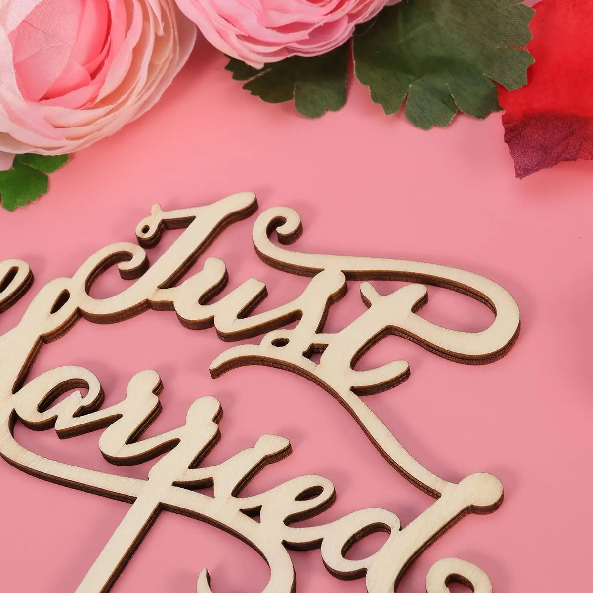 

Wedding Cake Decorations Just Married Topper Handmade Retro Toppers Bride Groom Cake Topper Wood Anniversary Party