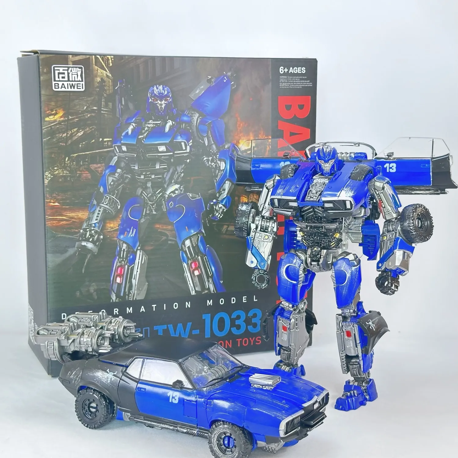 Baiwei budweiser tw1033 transformação tw1033 TW-1033 dropkick ko ss46 grande figura de ação brinquedo coleção caixa original