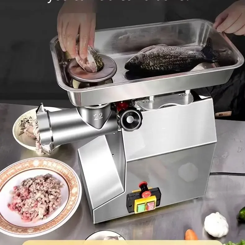 Factory Direct Sale 1500w 7kg Meat 1 Minute Stainless Steels Meat Grinder for Home Kitchen Blender Machine