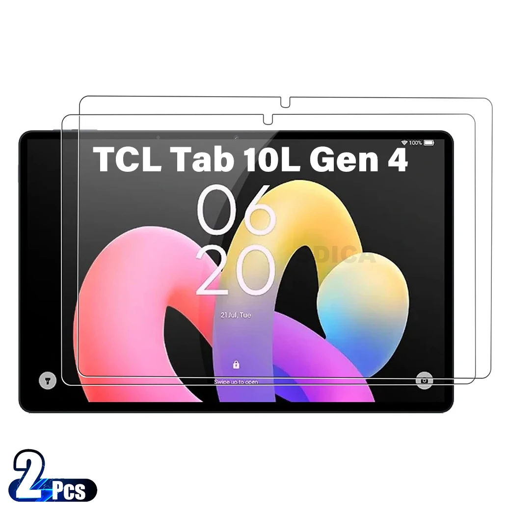

2PCS For TCL Tab 10L Gen 4 Tempered Glass Screen Protector 10.1 inch Tablet Anti Scratch HD Protective Film
