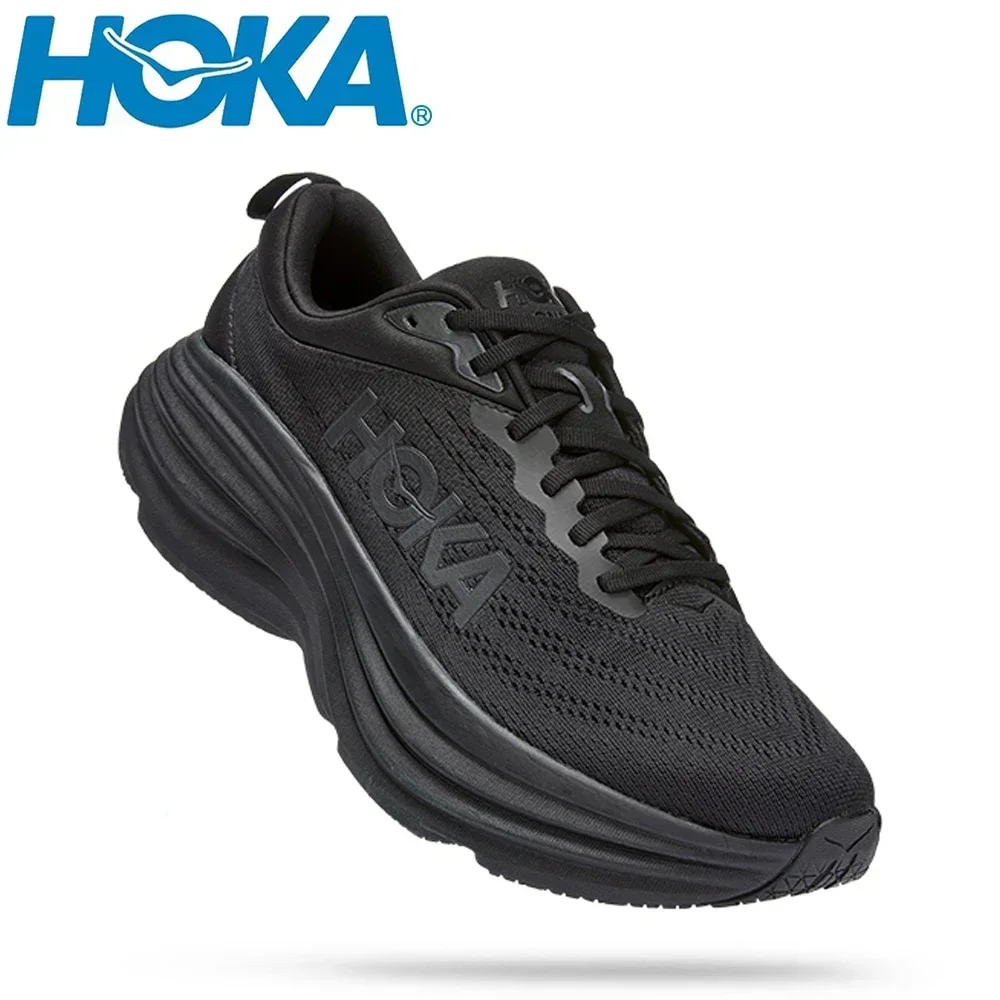 Hoka-Zapatillas deportivas One Bondi 8 para hombre y mujer, zapatos transpirables antideslizantes acolchados para correr al aire libre