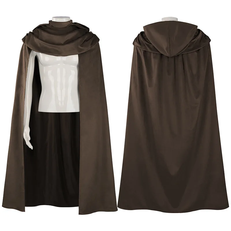 Medieval Cosplay Costumes Robe Adult Hooded style Cloak Halloween Party Dressing For Man