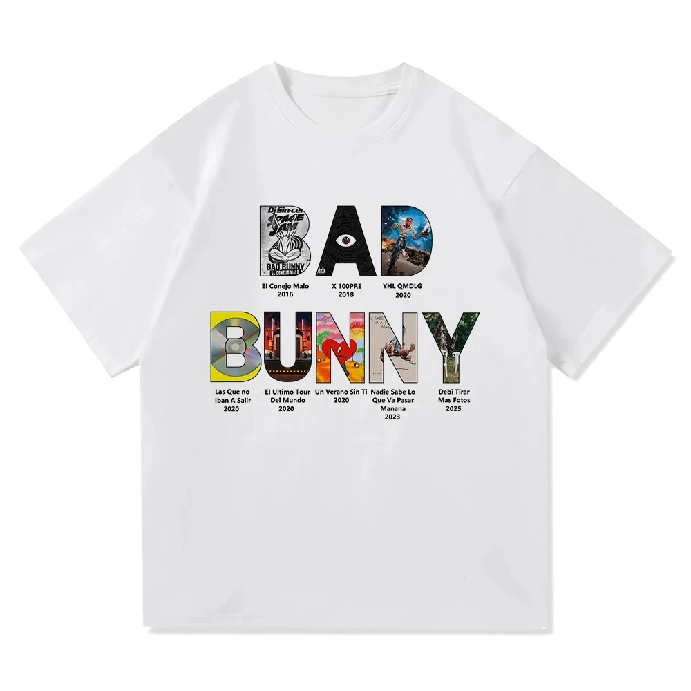 

Футболка Bad Bunny 2025, модная мужская/женская винтажная забавная футболка с лягушкой Debí Tirar Más, футболки DeBÍ TiRAR MáS FOToS