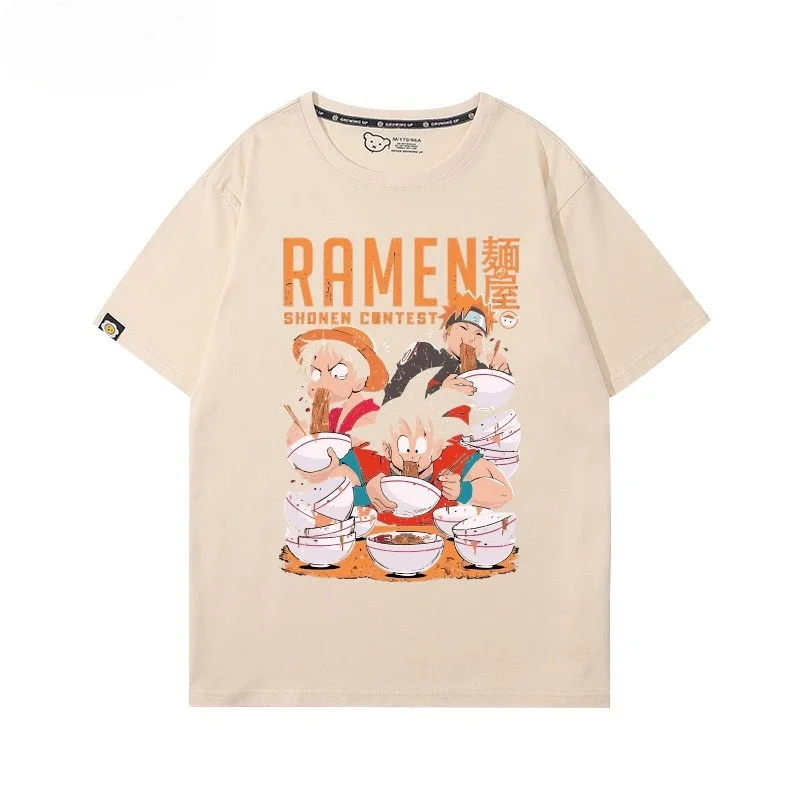

Popular Day Man ONE PIECE Naruto Dragon Ball Joint Men's and Women's T-Shirts New Summer Loose Cotton Short Sleeves
