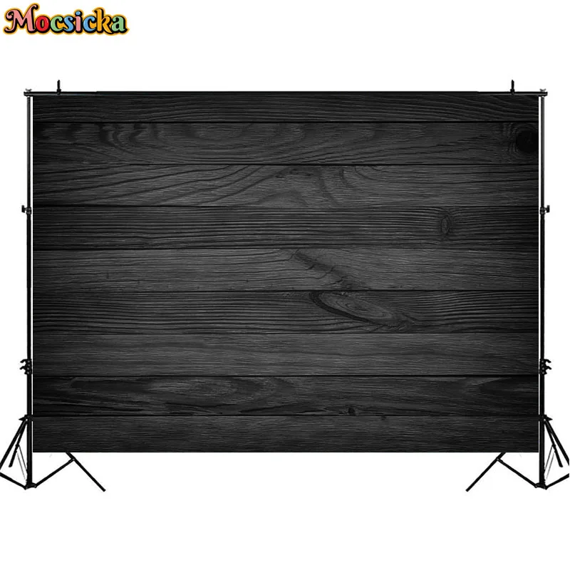 Rustic Wood Panel Backdrop For Newborn Kids Portrait Photography Decorative Props Brown White Wood Board Baby Shower Background