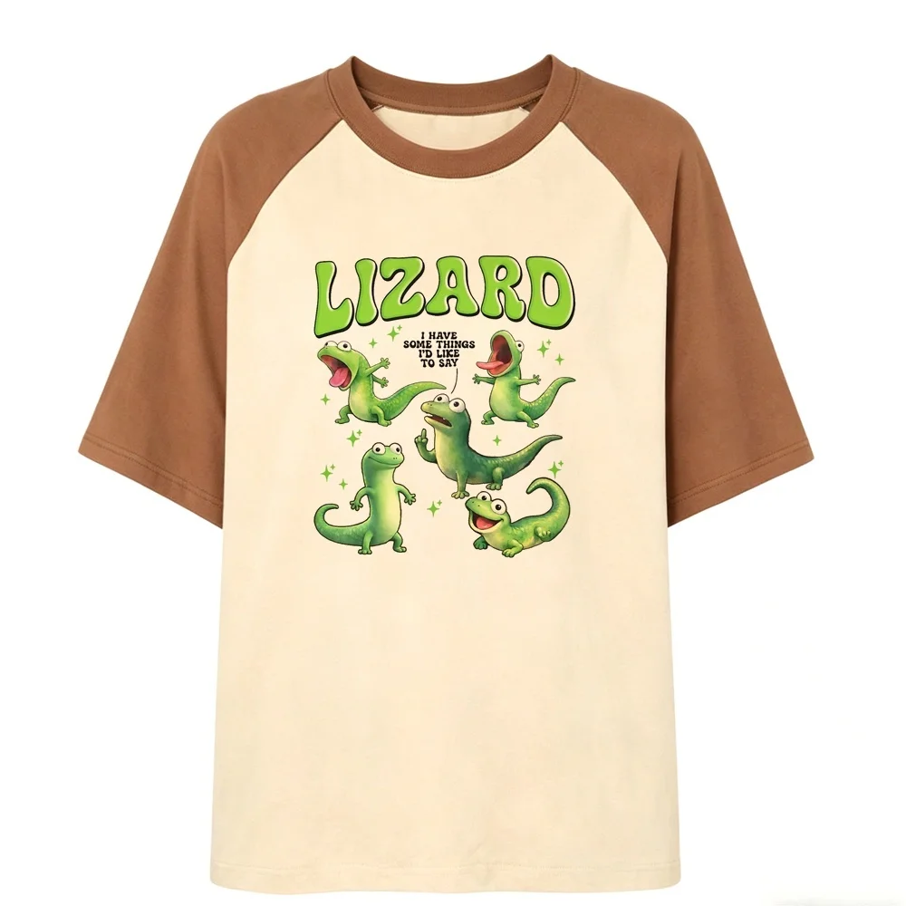 Lizard top tees shoujo summer y2k korean fashion 2000s baddie t-shirt vintage party goth harajuku streetwear