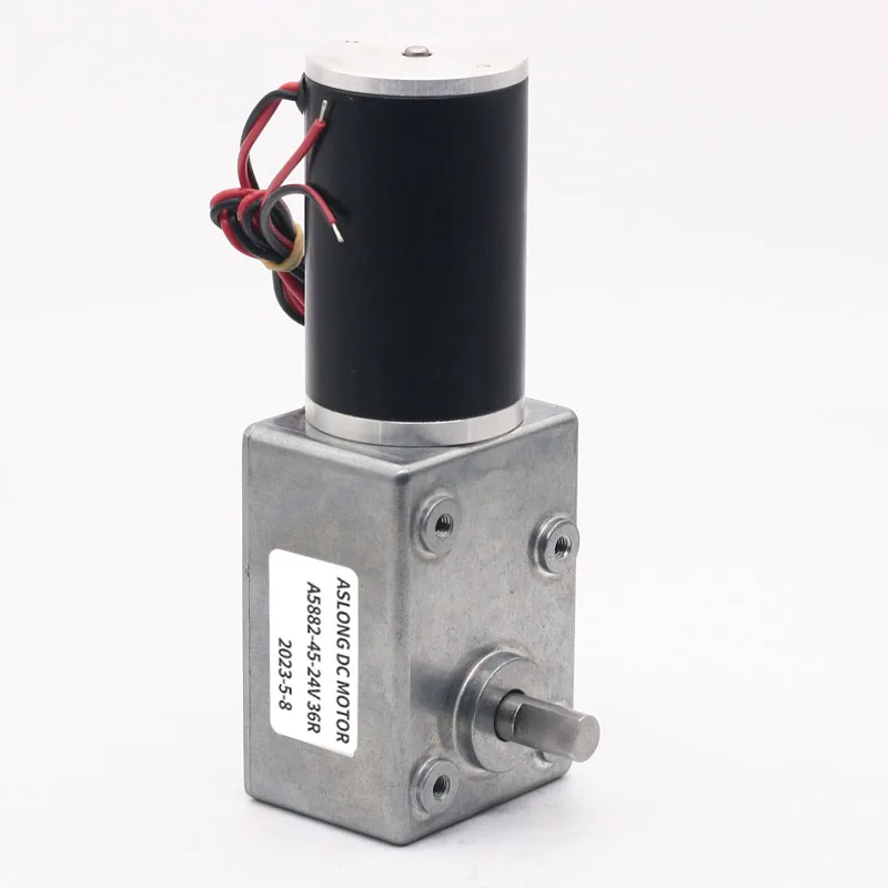 

Low noise tubular dc geared motors 12v 24v gear reduction motor with speed-down gearbox reducer 45zy brushed dc motor Aslong